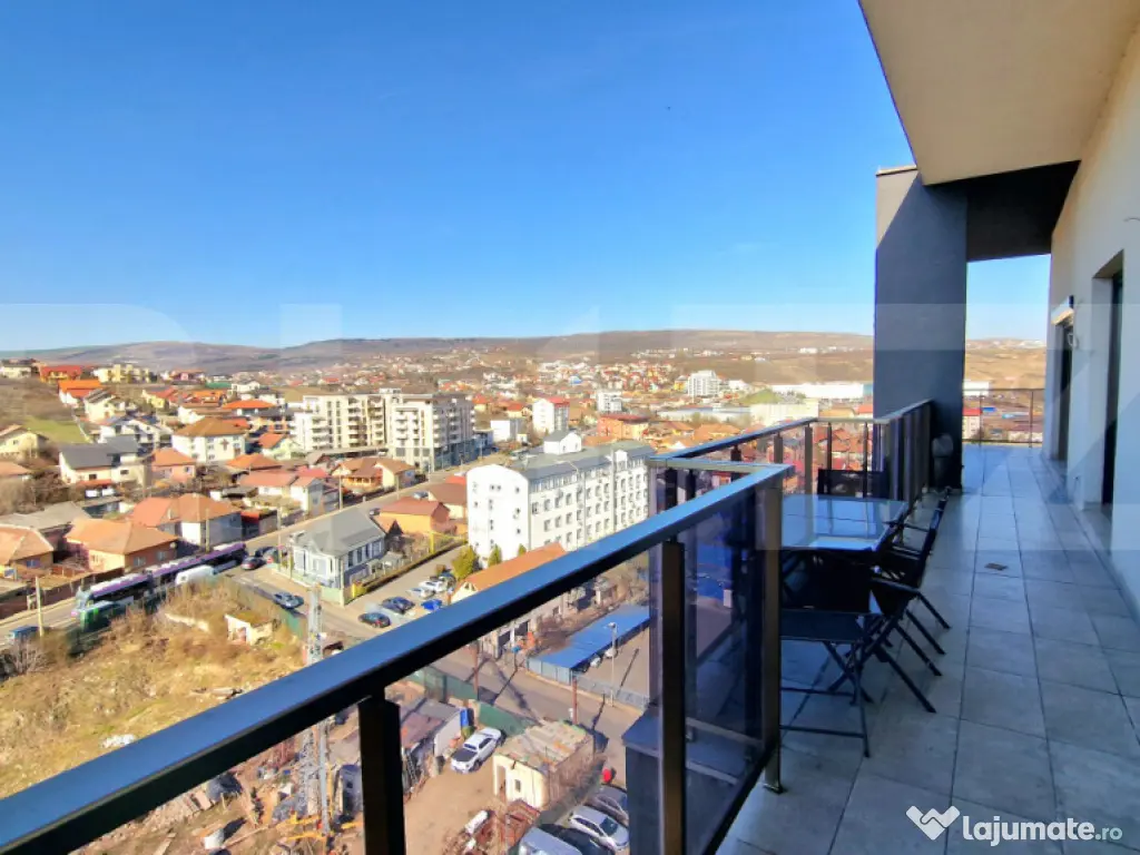Penthouse cu 4 camere, 95 mp, 2 parcari subterane, panorama,