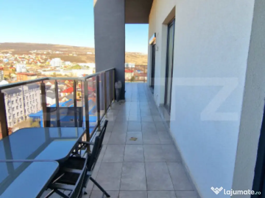 Penthouse cu 4 camere, 95 mp, 2 parcari subterane, panorama,