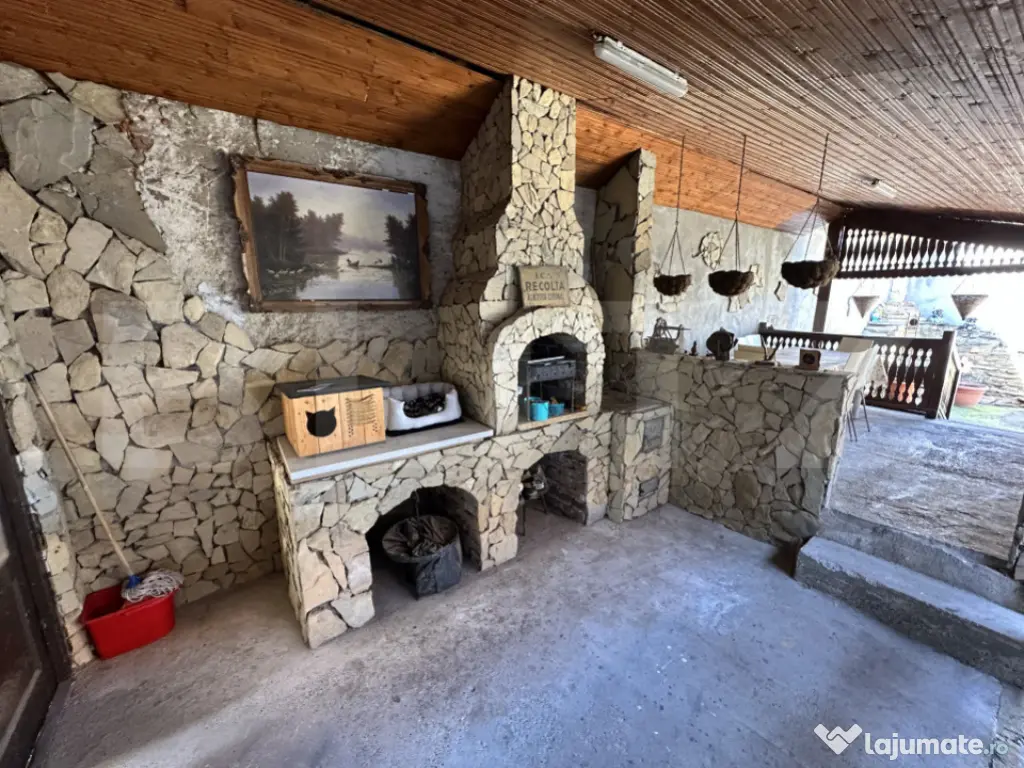 Casă spațioasă într-o zonă liniștită – curte amenaj