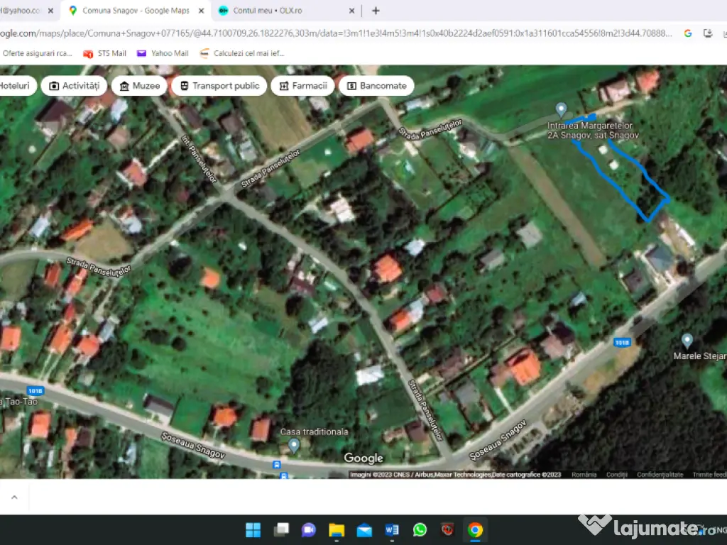 Particular Snagov sat teren 1200mp