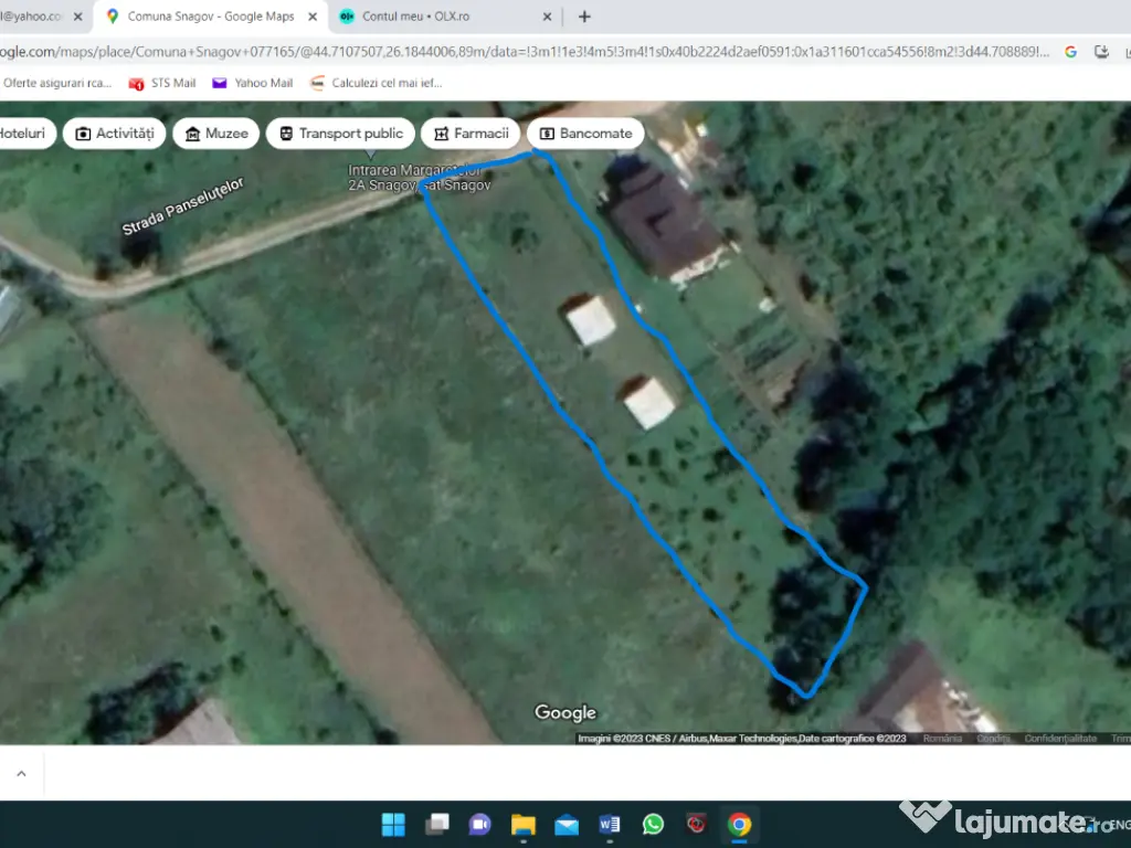 Particular Snagov sat teren 1200mp