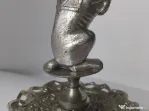 Mascotă Auto Epocă - Statuetă Leu Art Deco, Prespapiere Birou Alamă