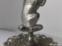 Mascotă Auto Epocă - Statuetă Leu Art Deco, Prespapiere Birou Alamă