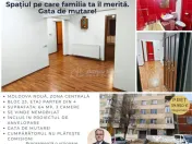 Apartament 3 camere decomandat, Bl. 23, Parter, Moldova ... 