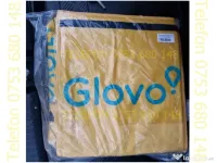 Geanta noua sigilata Glovo extensibila termica,rucsac transport alimente bauturi 