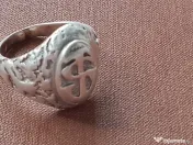 Inel Argint Masiv Marcat Oficial (Meșter D.A.), 13.61g, Vintage