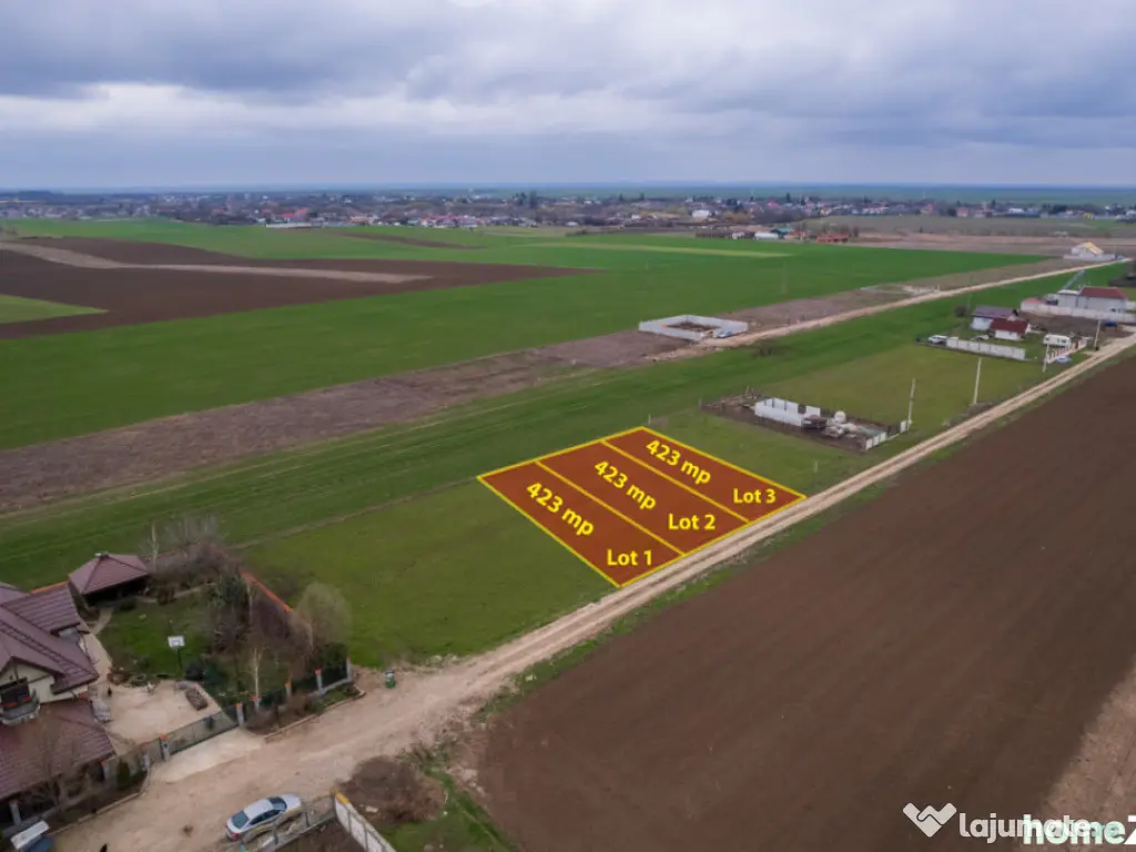 FRUMUSANI - VIOLETELOR, TEREN 423 MP, FRONT 14 M!