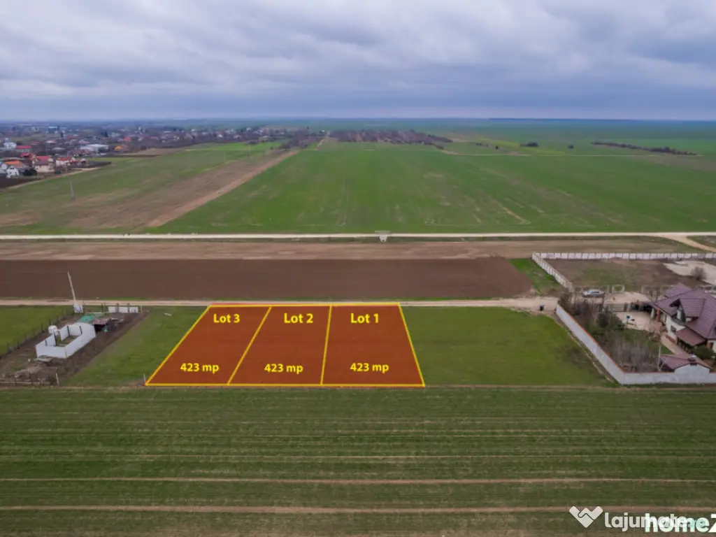 FRUMUSANI - VIOLETELOR, TEREN 423 MP, FRONT 14 M!