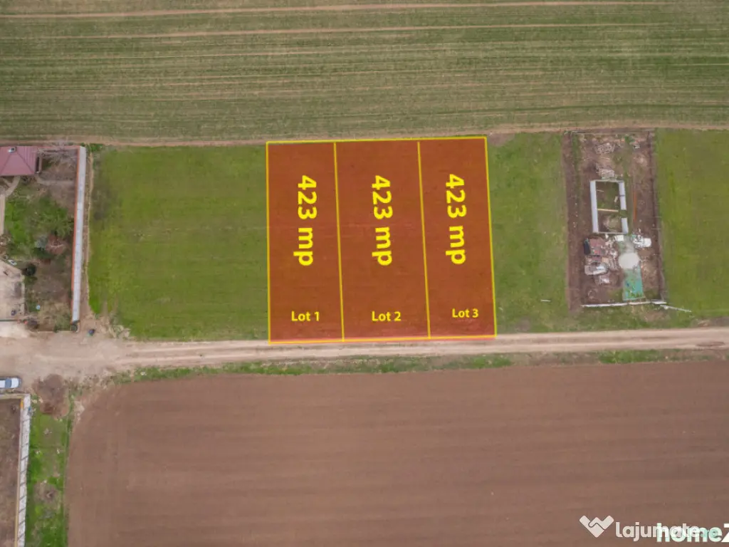 FRUMUSANI - VIOLETELOR, TEREN 423 MP, FRONT 14 M!