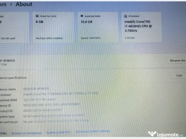 laptop Dell Precision 7720
