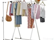 Cuier cu două rânduri, alb, GEMO,  NOU SIGILAT 