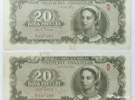 2 Bancnote 20 LEI 1950 - Republica Populară Română BNR