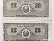 2 Bancnote 20 LEI 1950 - Republica Populară Română BNR 