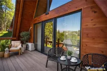 Ansamblu de 3 case, tip A frame, Moieciu de Jos, constructie