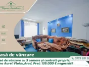 Casa cu 3 camere și centrală proprie,zona Aurel Vlaicu, Ar 