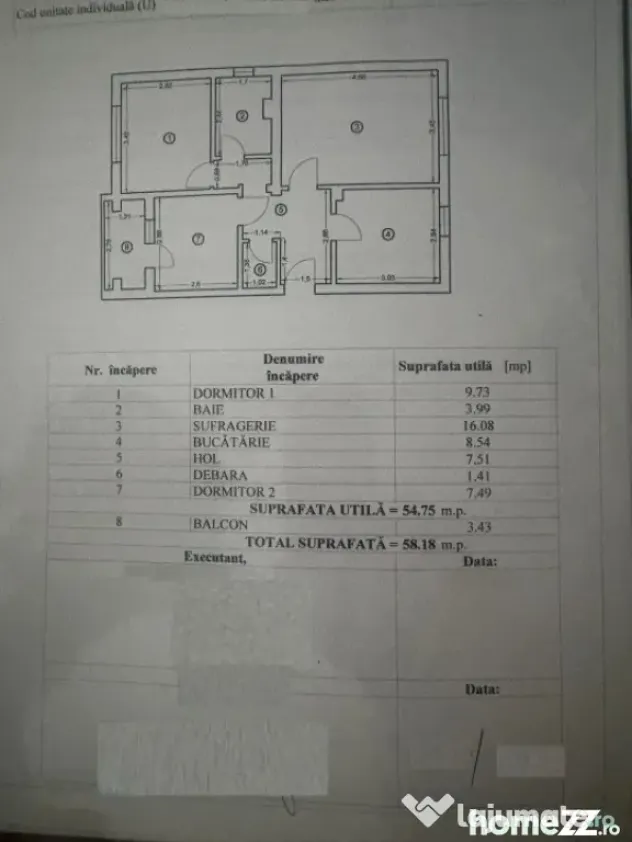 Apartament 3 Camere de vanzare zona | Eden - Inel I | Etaj - Constanta (Constanta)