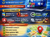 Instalare windows 11,10, office originale instalare la domiciliu pe loc ! 