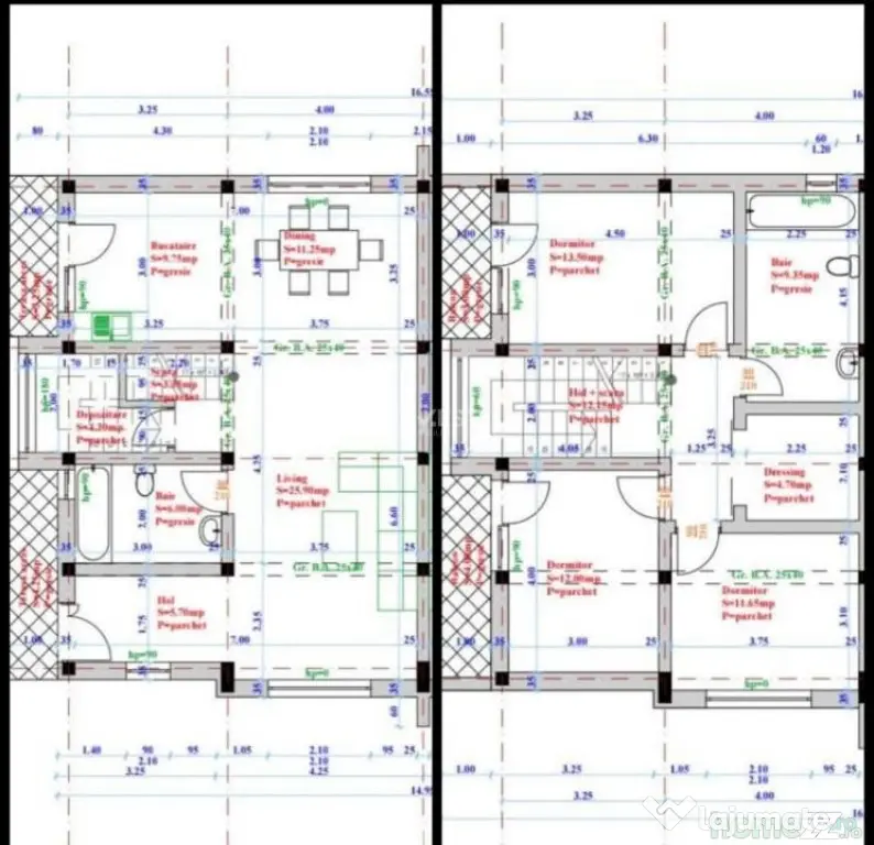 Complex nou! Case cu 4 camere și 131mp utili! Valea Lupului