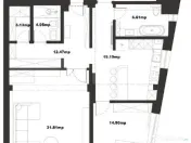 Timpuri noi | 3 camere | 119mp | et 5 | bloc 2015 | loc parc