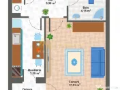 Metrou Aparatorii Patriei Garsoniera 36MP 