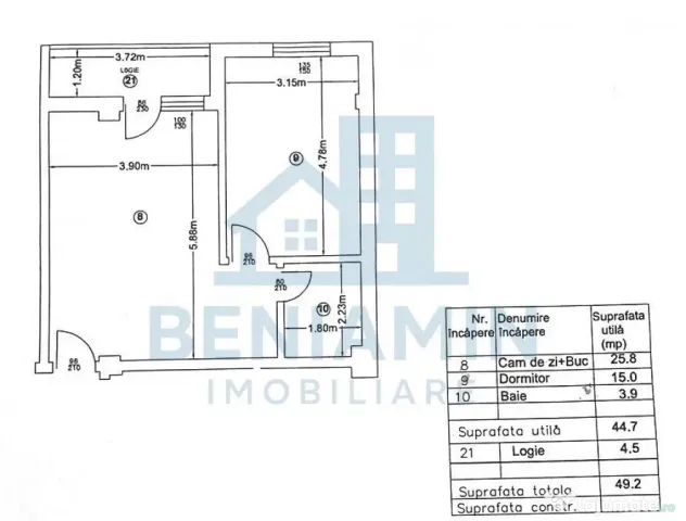 Doua camere Magnolia bloc nou parcare si curte privata -m...