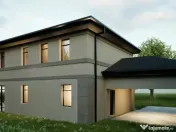 Casa individuala nZEB, garaj dublu,panouri fotovoltaice 