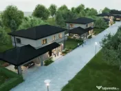 Casa individuala nZEB, garaj dublu,panouri fotovoltaice 