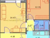 2 camere, 6/10, anvelopat, 51 mp- Drumul Taberei 