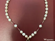 Colier deosebit perle cu argint