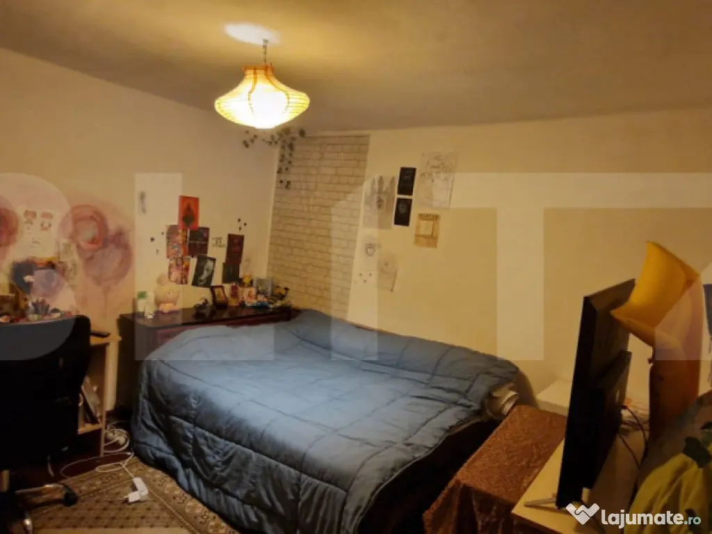 Casa modesta, 651 mp teren, zona Romanesti