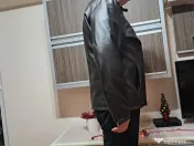 Geaca Piele naturala-Maro, Size: L=>XL 