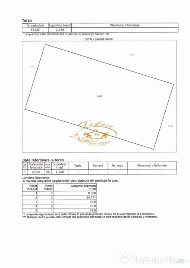 Terenuri intravilane pentru construc#539;ii in Lazarea, jud.