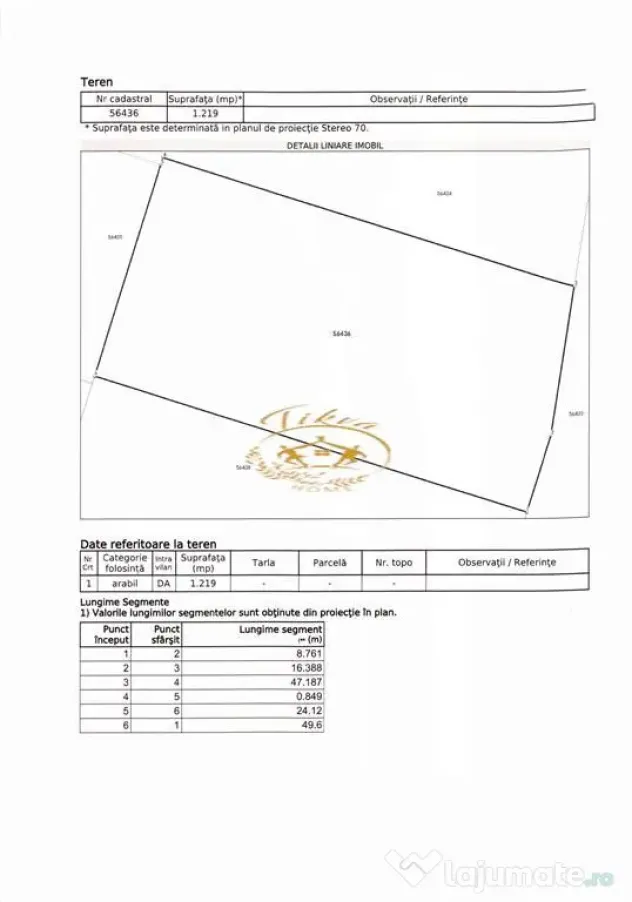 Terenuri intravilane pentru construc#539;ii in Lazarea, jud.