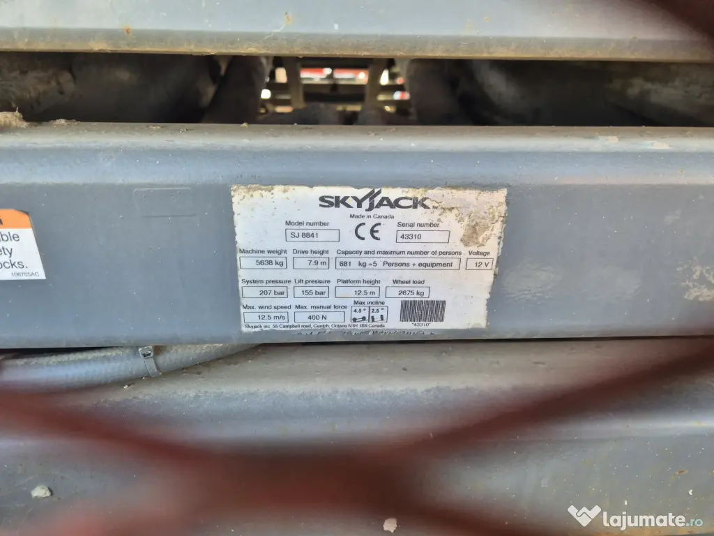 Nacela skyjack sj6826 pentru piese sau SJ8841