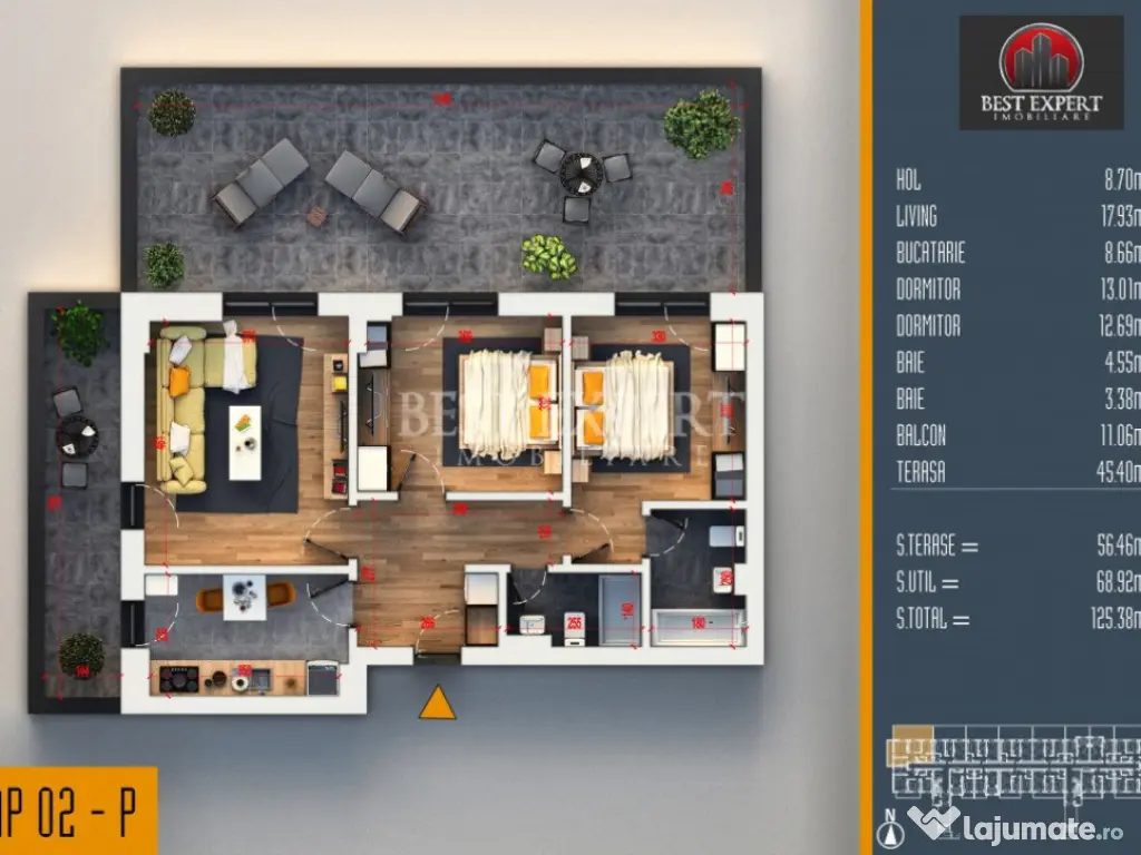 3 Camere Ideal Investitie -Acces Rapid STB