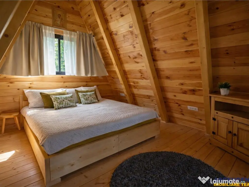 Eleganta,echipata casa A Frame,1.200 mp teren,deschidere Pia