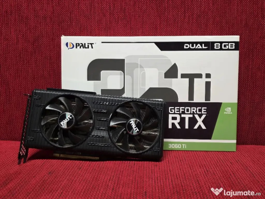 Placa video Palit Dual RTX 3060ti 8gb impecabila