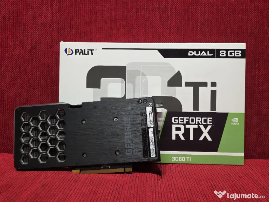 Placa video Palit Dual RTX 3060ti 8gb impecabila