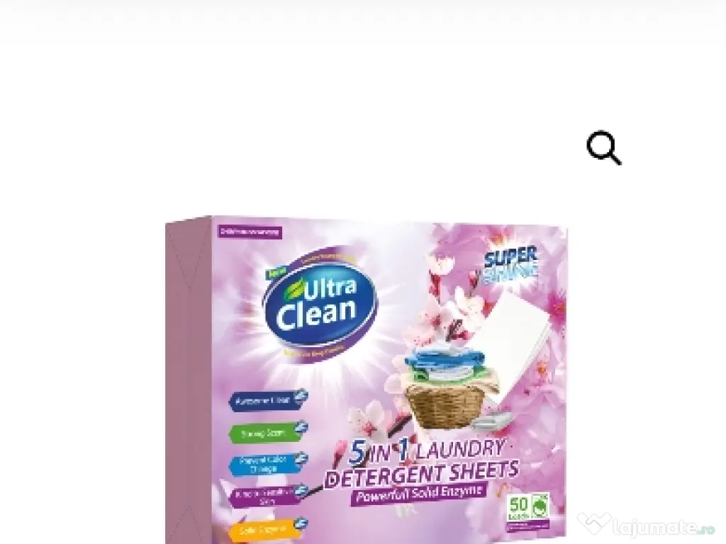 Detergent rufe sub forma de folii