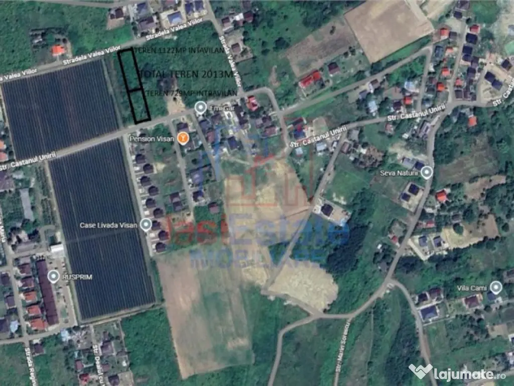 Visan str Castanul Unirii TEREN 729mp cu dubla deschidere to