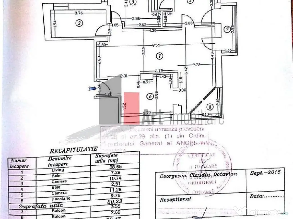 Apartament 3 camere Premium Clădire Regim Exclusiv lâng...