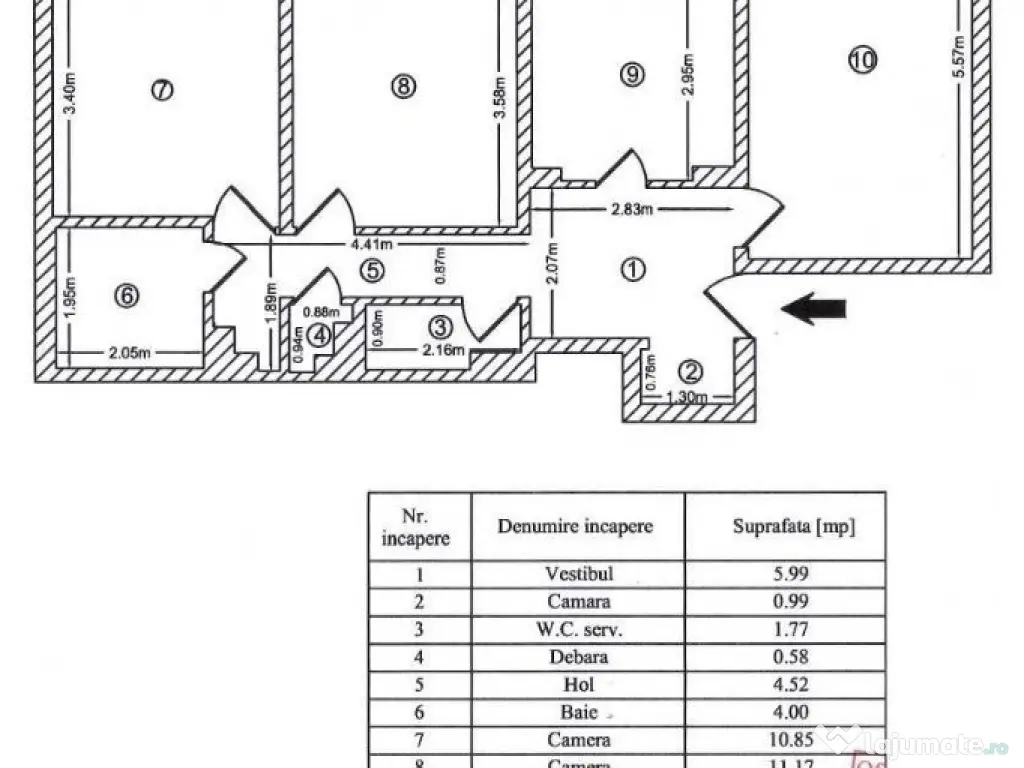 Apartament 3 camere Delfinului,Metrou Costin Georgian,Titan