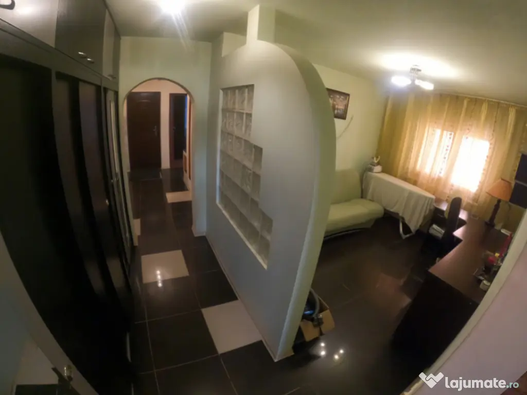 Apartament 3 camere decomandat, parter inalt, complet mobila