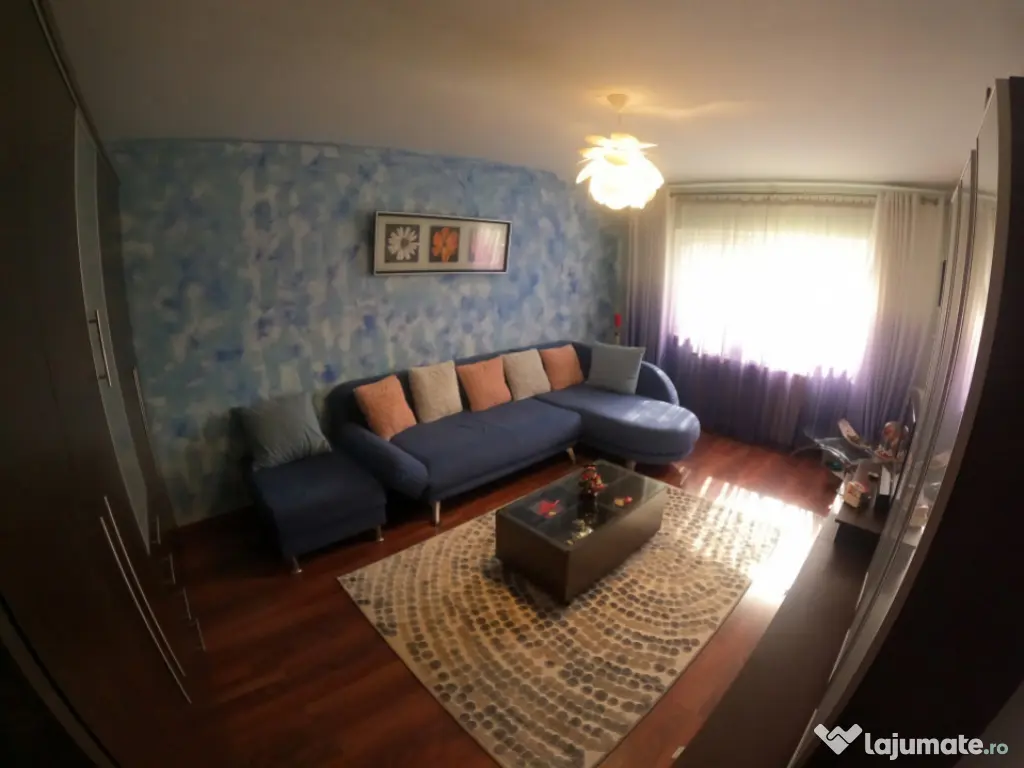 Apartament 3 camere decomandat, parter inalt, complet mobila