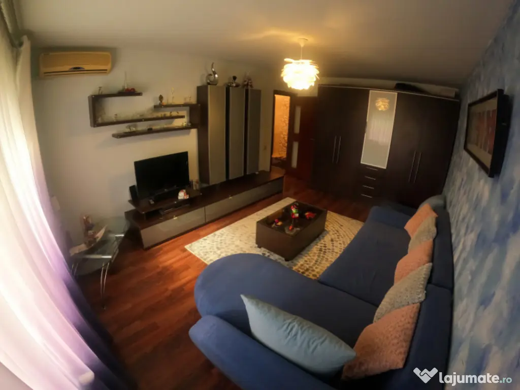 Apartament 3 camere decomandat, parter inalt, complet mobila