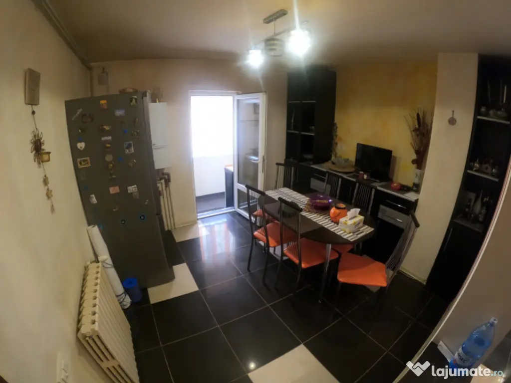 Apartament 3 camere decomandat, parter inalt, complet mobila