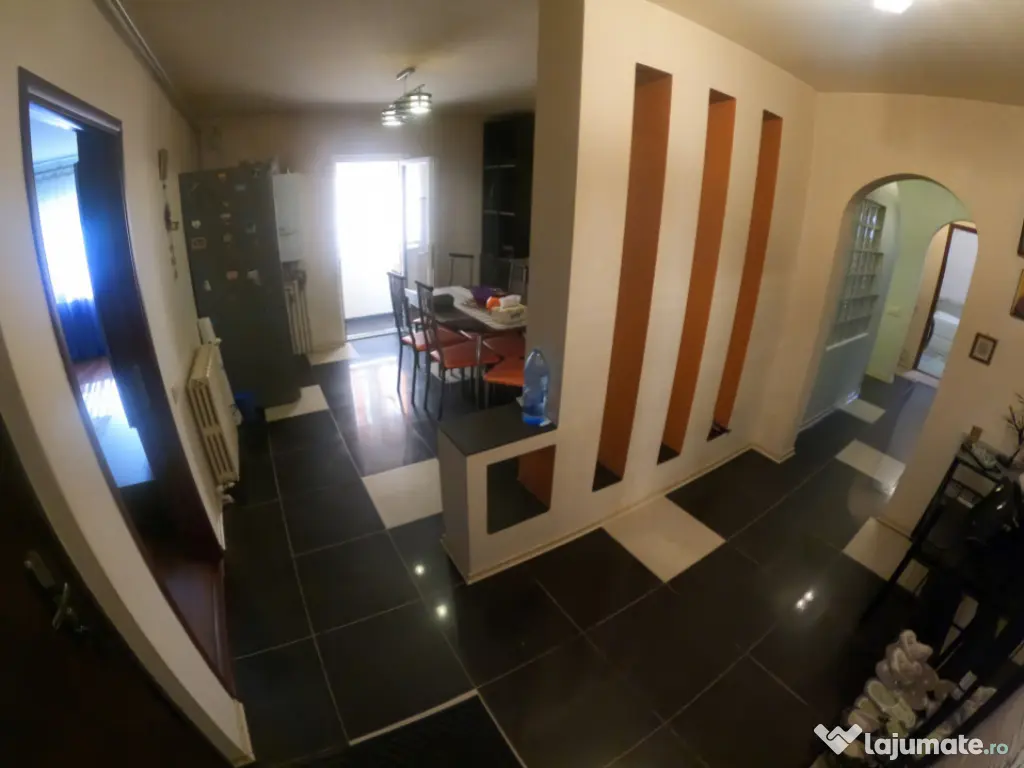 Apartament 3 camere decomandat, parter inalt, complet mobila