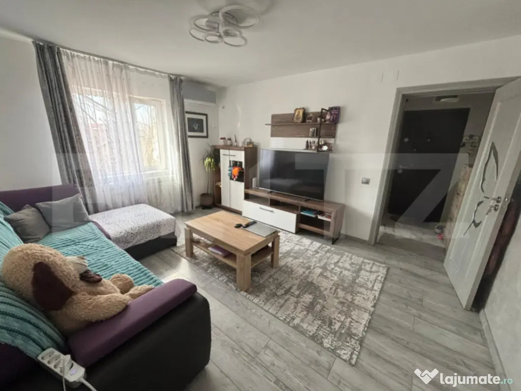 Apartament 2 camere M6, etaj 3, renovat 2025 – centrală n