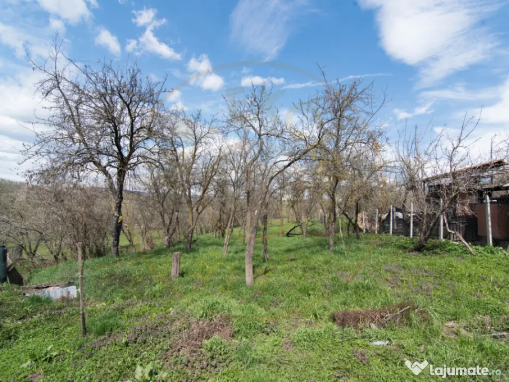 Casa gata de mutat+teren 1000 mp in zona de deal, jud. Arge