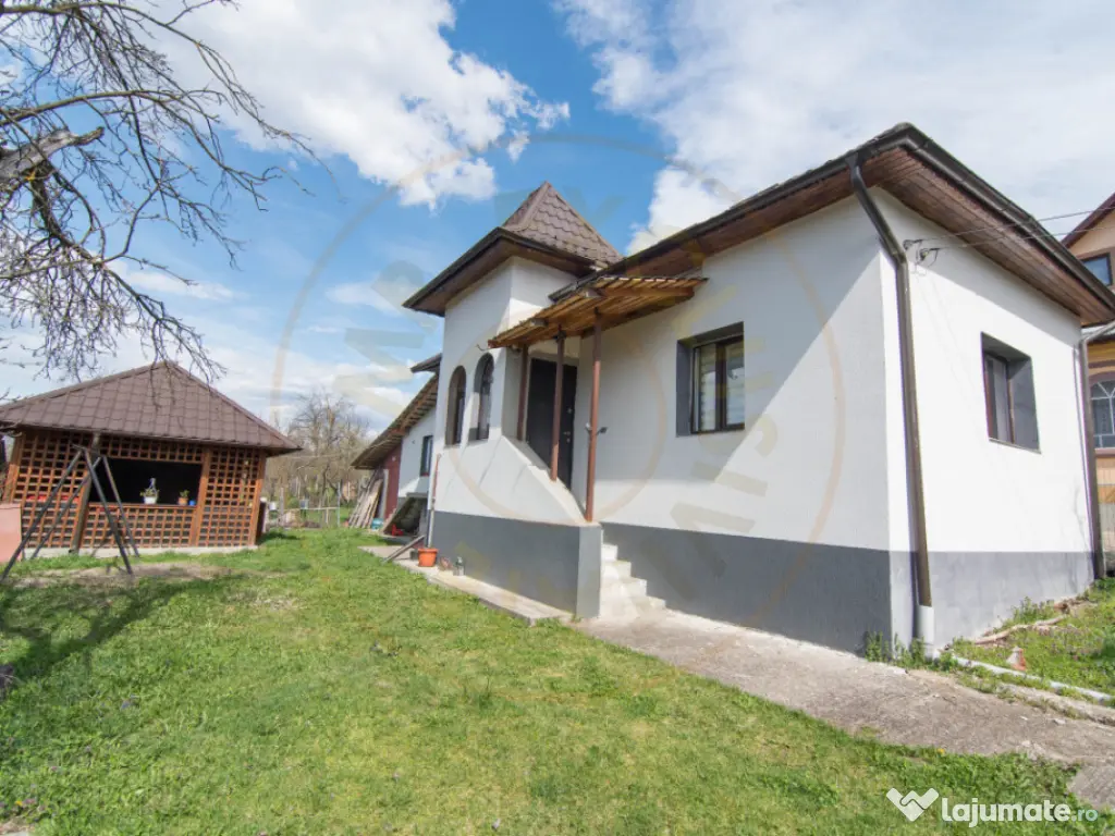 Casa gata de mutat+teren 1000 mp in zona de deal, jud. Arge